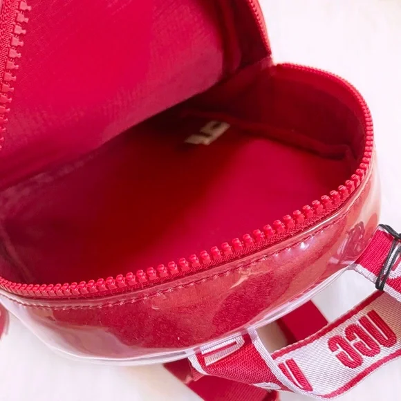 UGG Dannie II Mini Backpack Clear Red Fur UGG Dannie II Mini Backpack Clear In Samba Red - www.joarbit.com main image 2